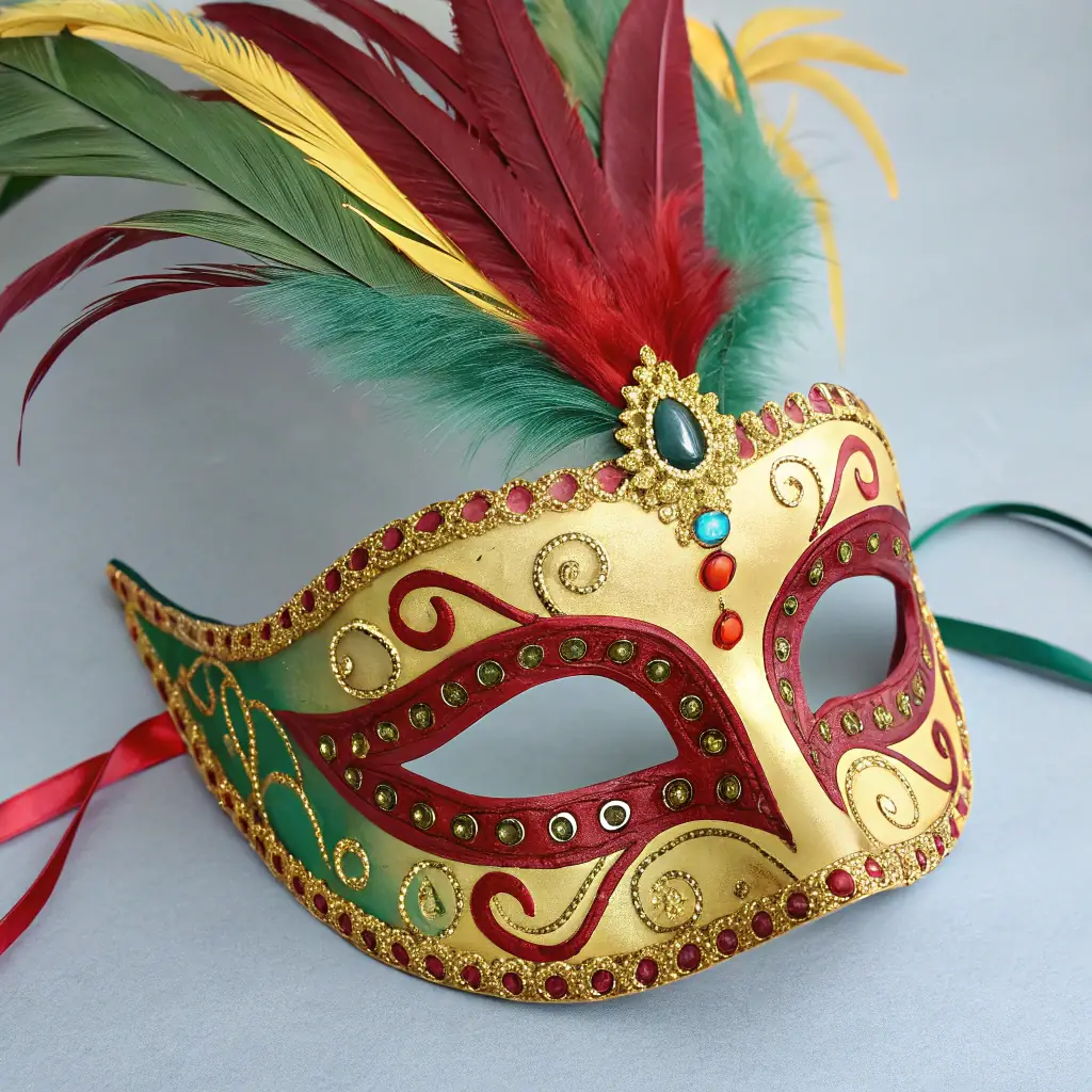 Feathered Masquerade Mask